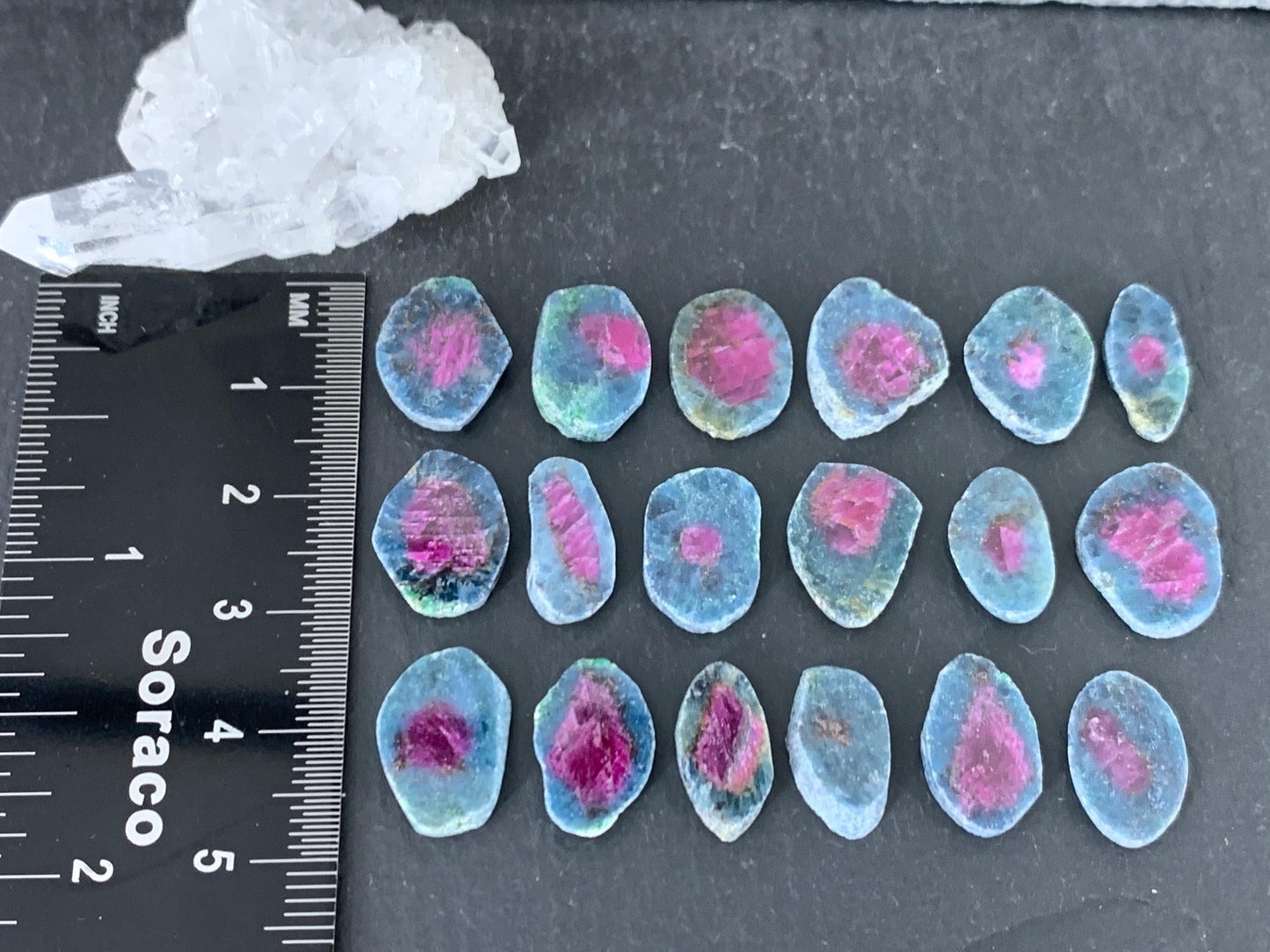 Watermelon Ruby 14mm long slice