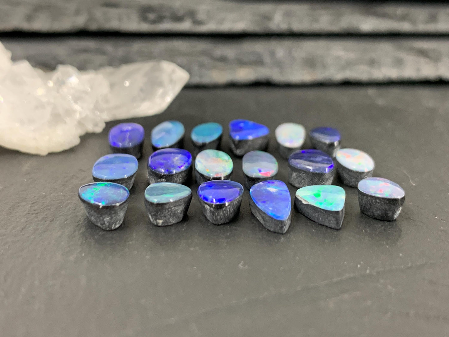 Australian Opal Doublet 8-13mm long cabochon