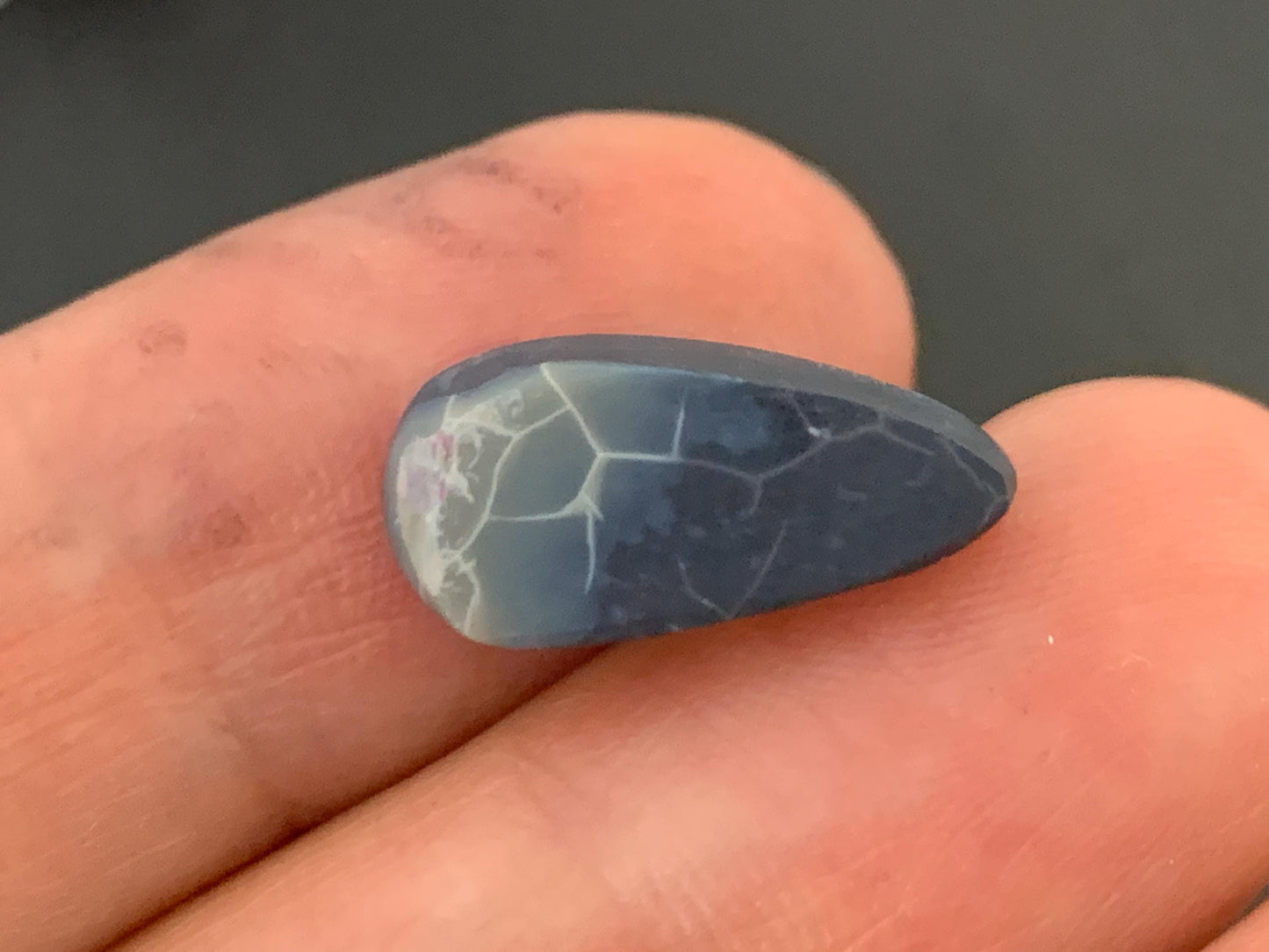 Discounted Australian Opal doublet 8x16x4mm cabochon