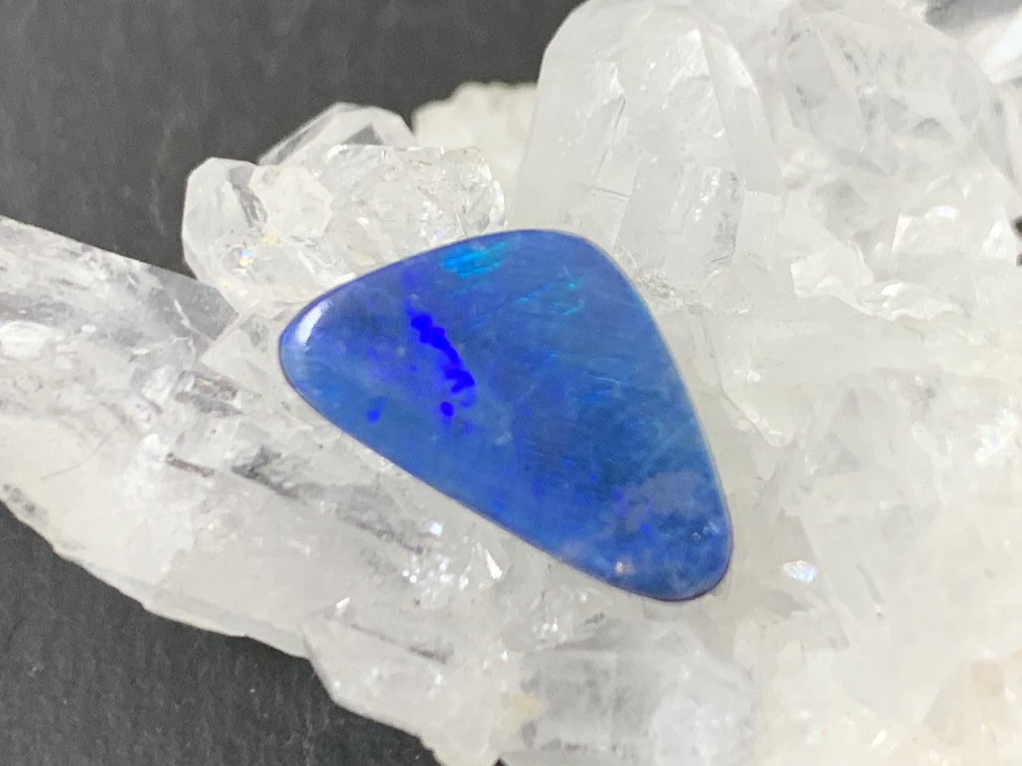 Australian Opal Doublet 8x12x4mm Cabochon - Natural Free Form Gemstone