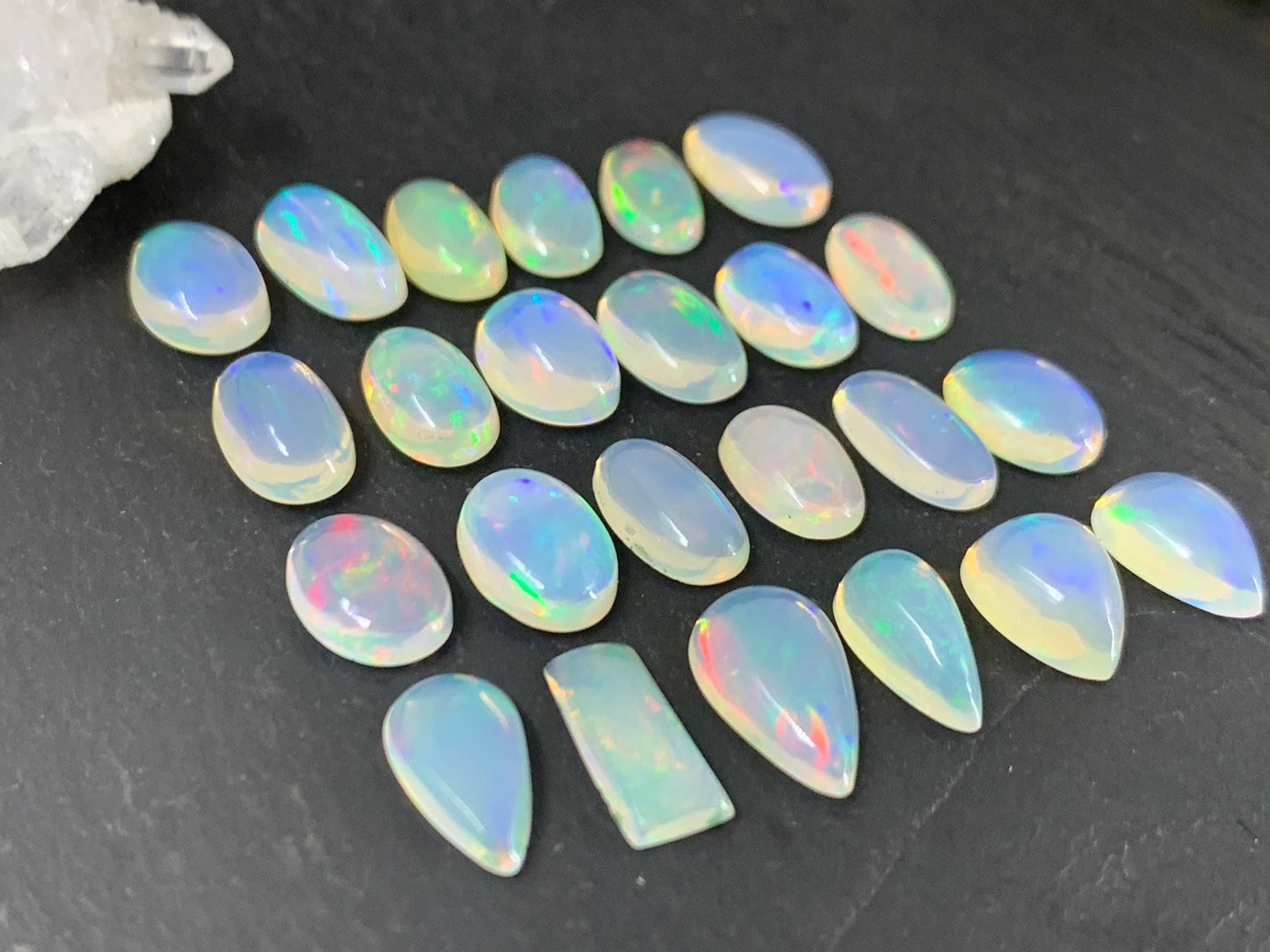 Ethiopian Opal 10-12mm long cabochon