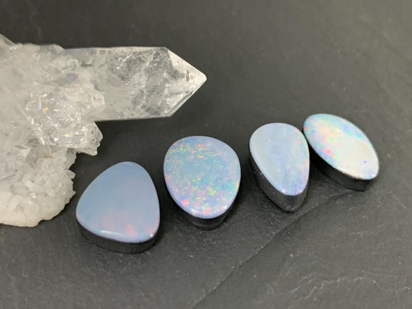 Australian Opal doublet 12-13mm long cabochon