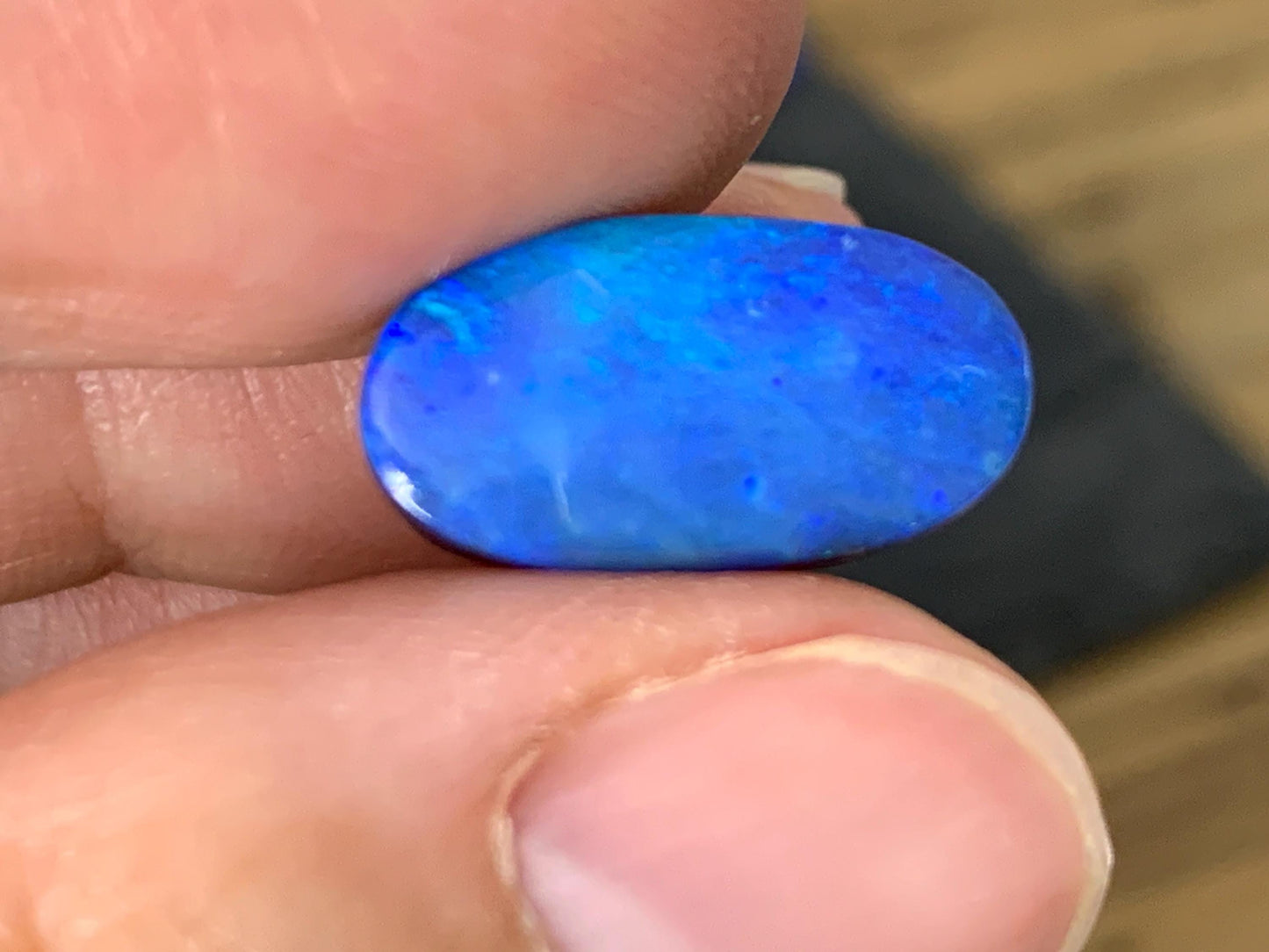 Australian Opal doublet 8x16x5mm cabochon