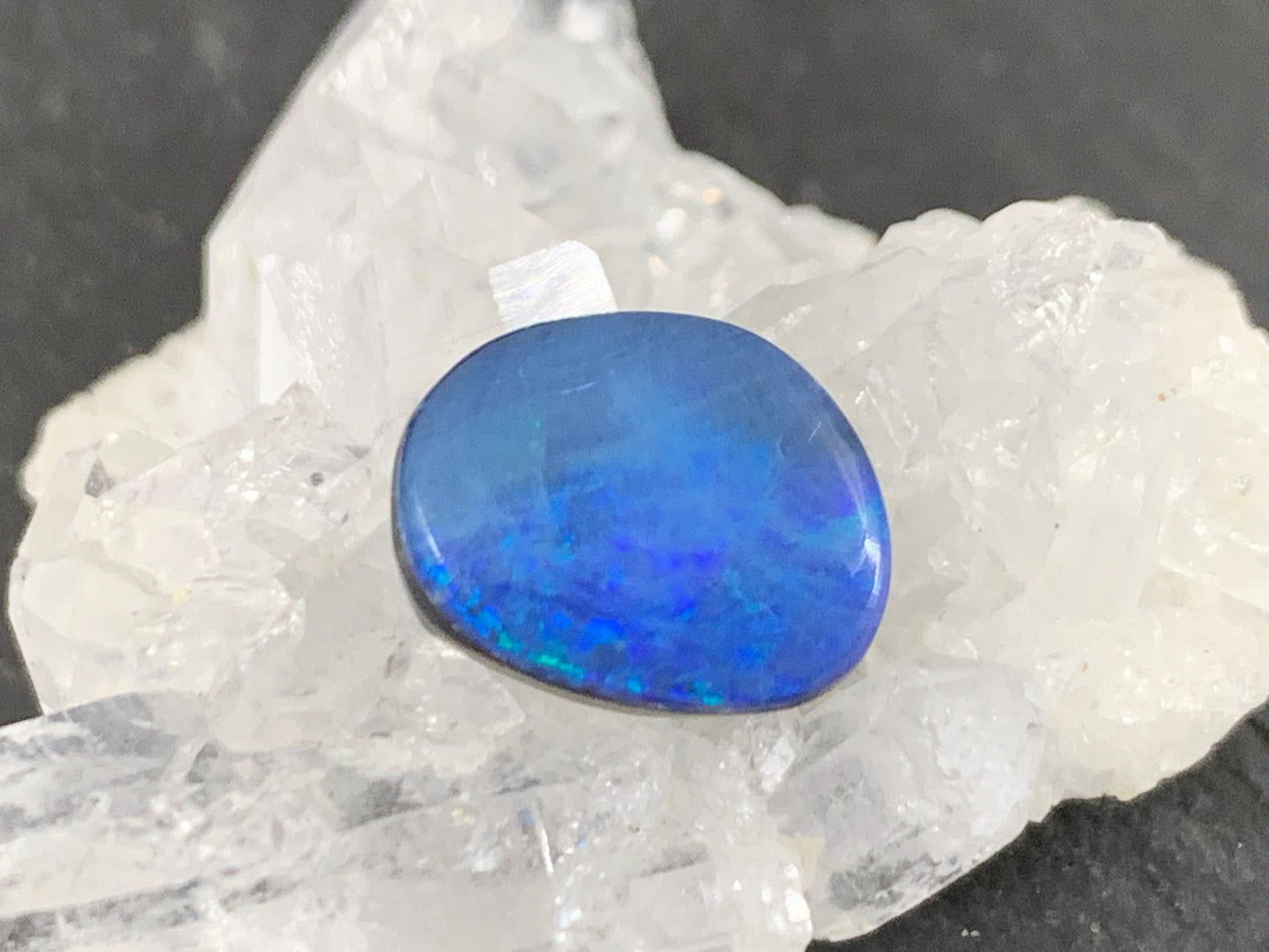 Australian Opal Doublet Cabochon 9x11.5x4mm Free Form Natural Gemstone