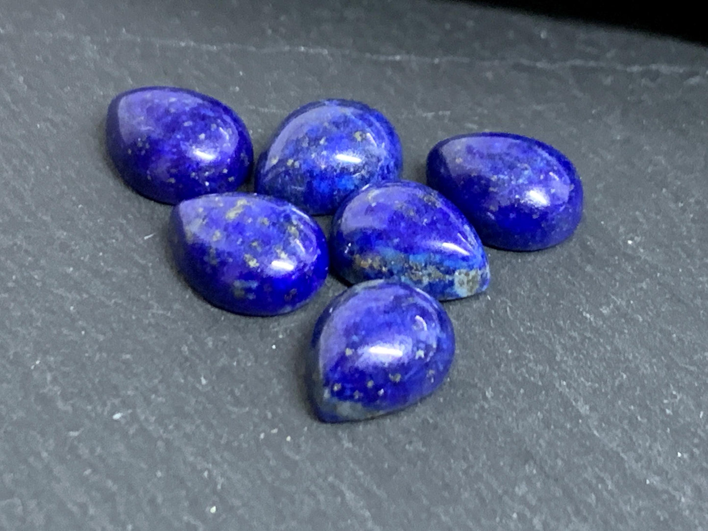Lapis Lazuli pear 8x10mm cabochon - Calibrated cabochons