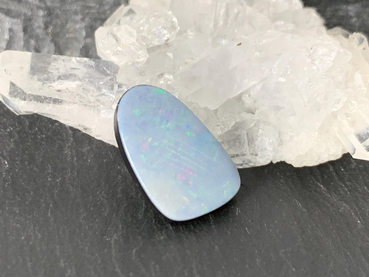 Australian Opal doublet 10x15x3mm cabochon
