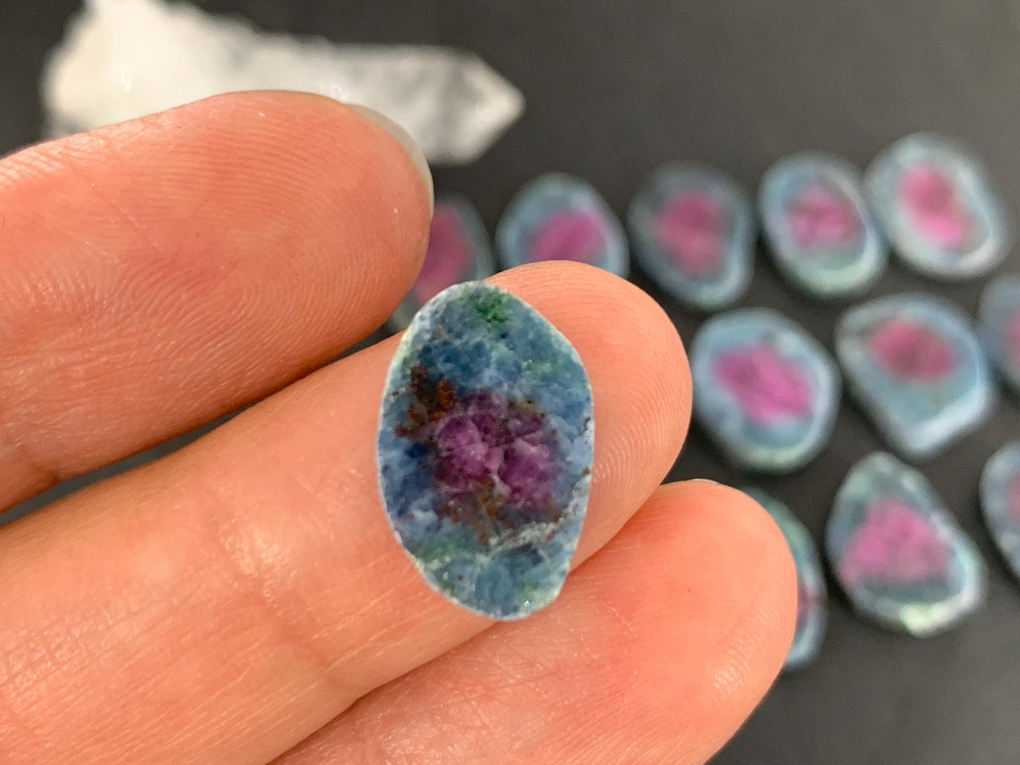 Watermelon Ruby 14mm long slice