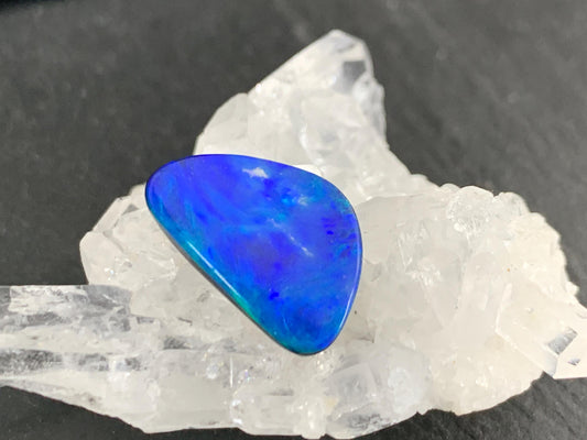 Australian Opal doublet 10x14x3.5mm cabochon
