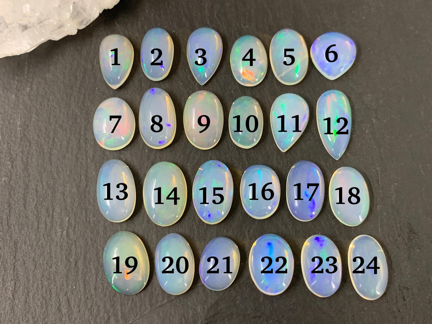 Ethiopian Opal 10-15mm long cabochon