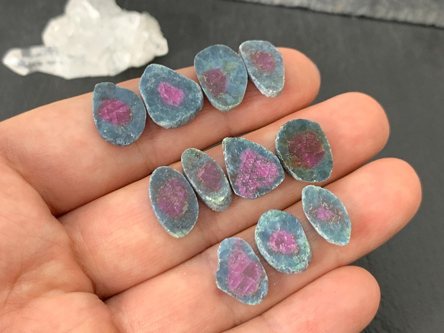 Watermelon Ruby 13mm long slice