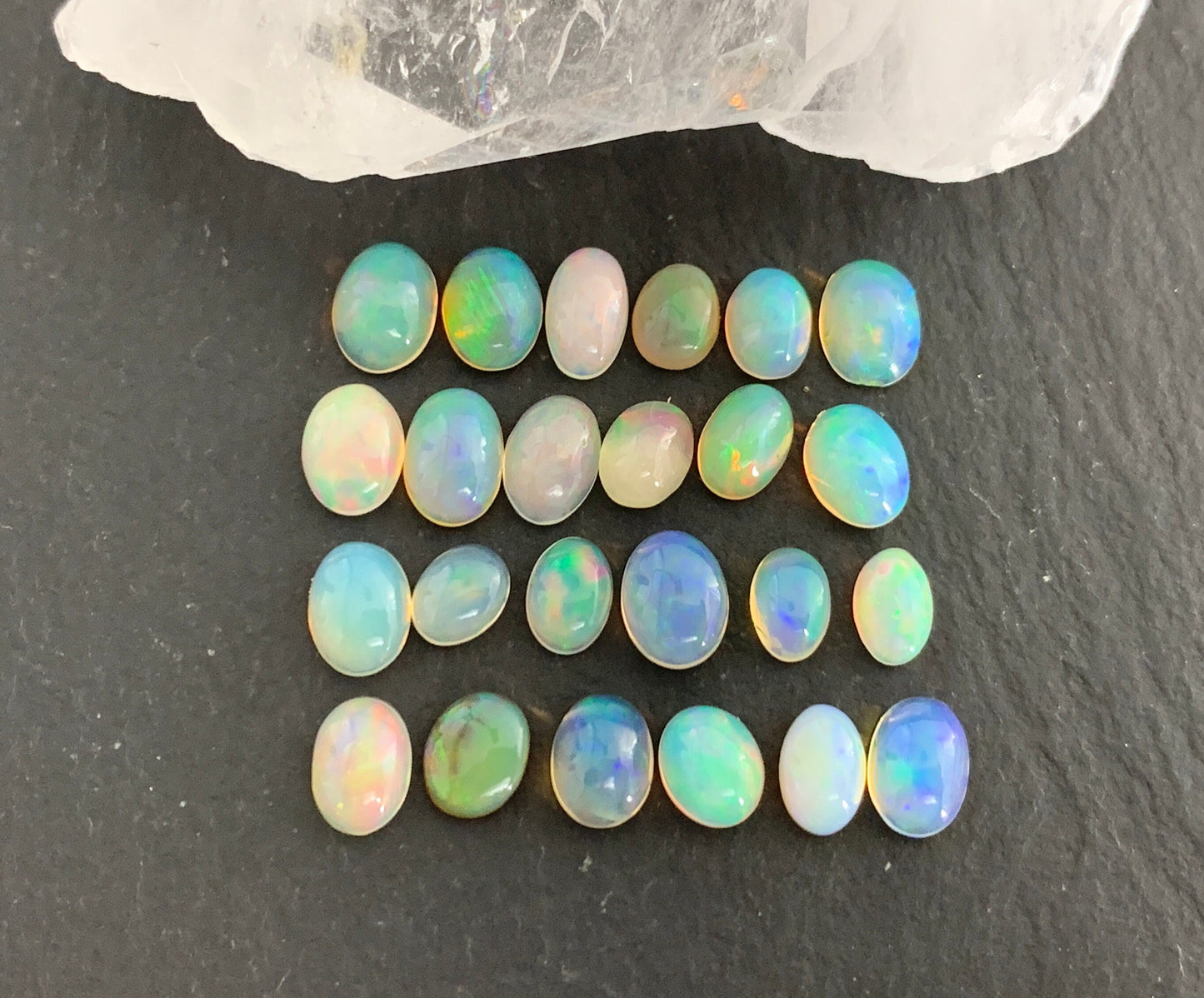 Ethiopian Opal 5-7mm long cabochon