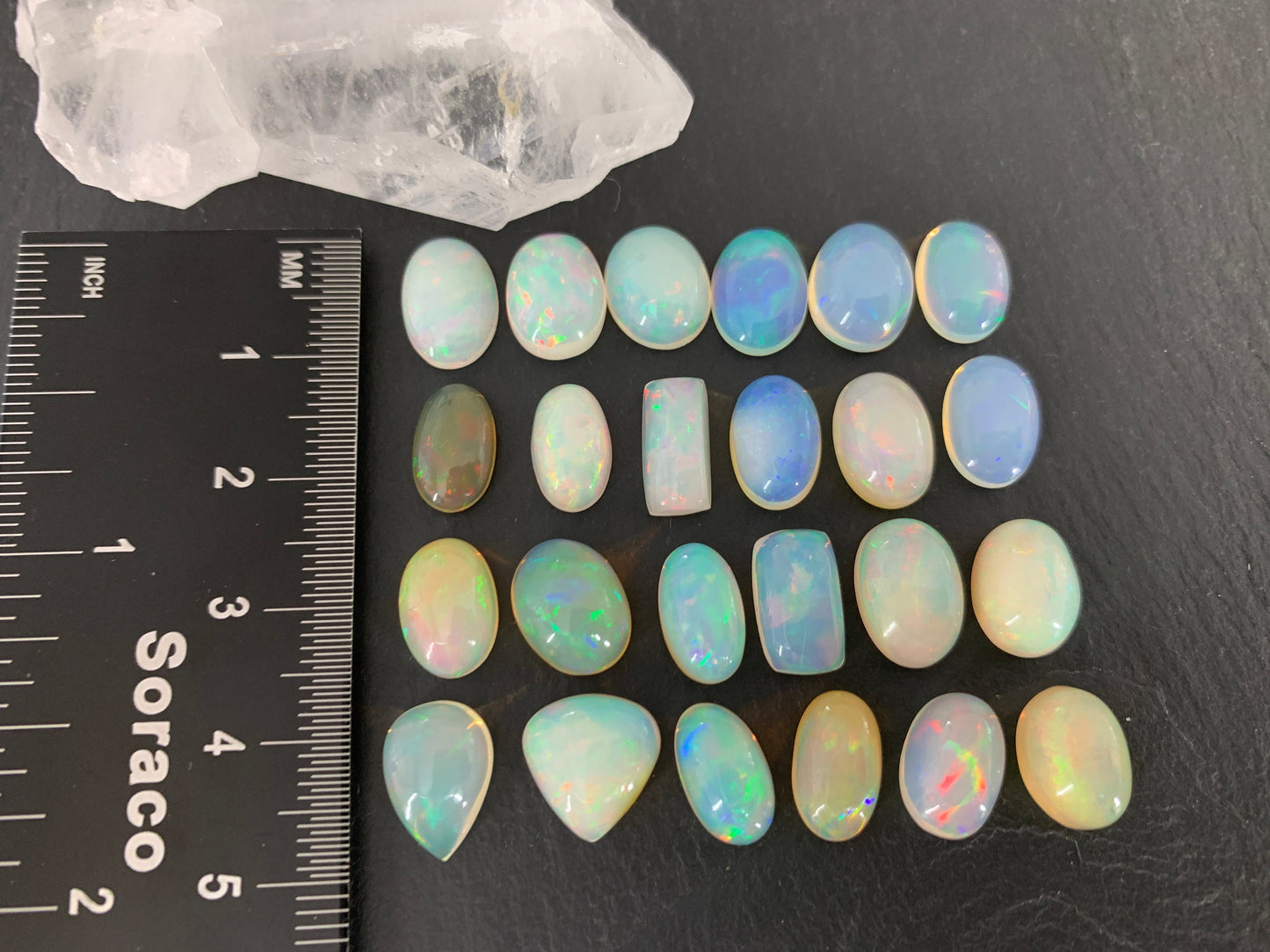 Ethiopian Opal 11mm long cabochon
