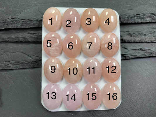 Morganite oval 15x20mm cabochon - Calibrated cabochons