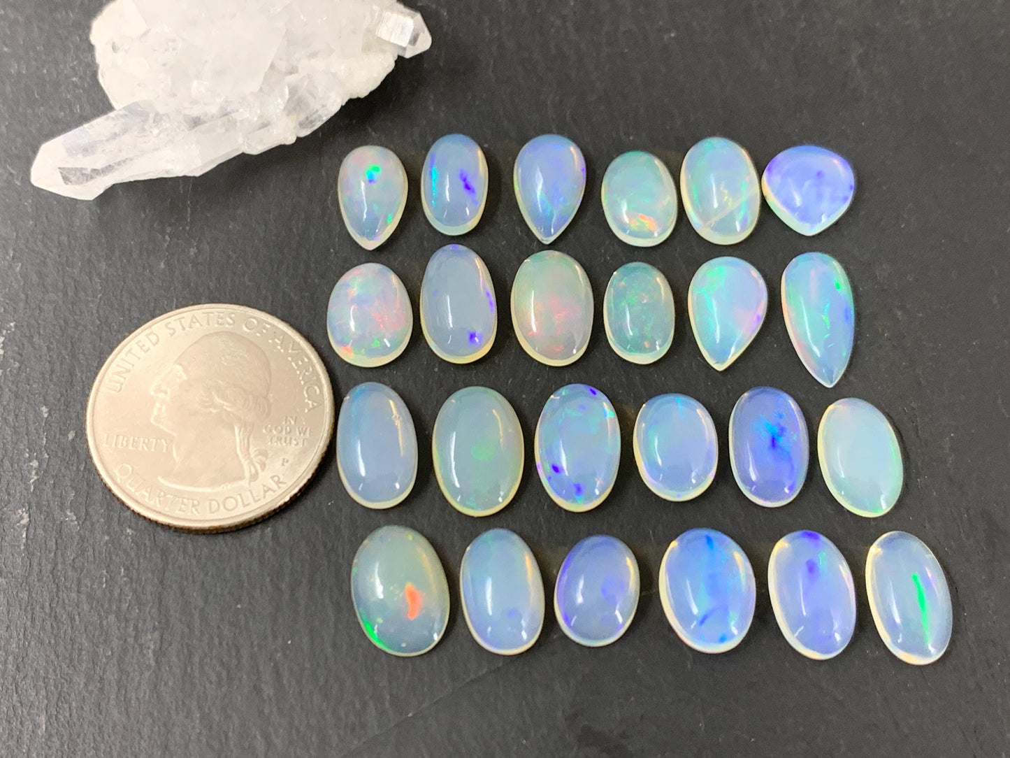 Ethiopian Opal 10-15mm long cabochon