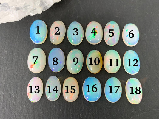 Ethiopian Opal 10-11mm long cabochon