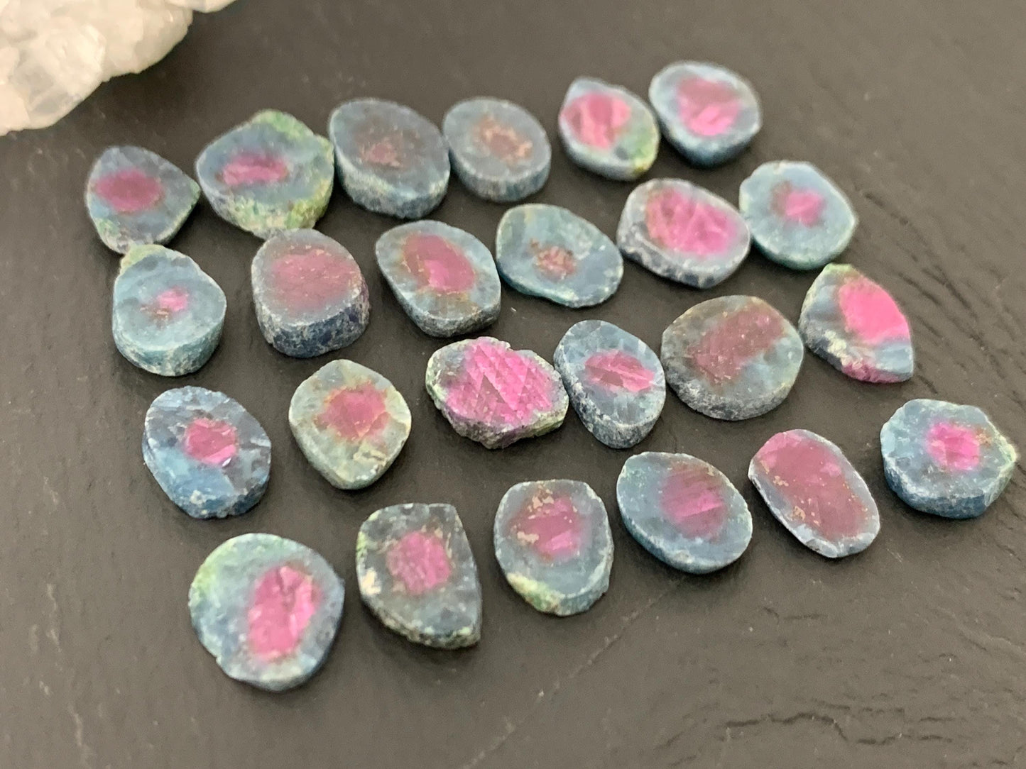 Watermelon Ruby 8-10mm long slice