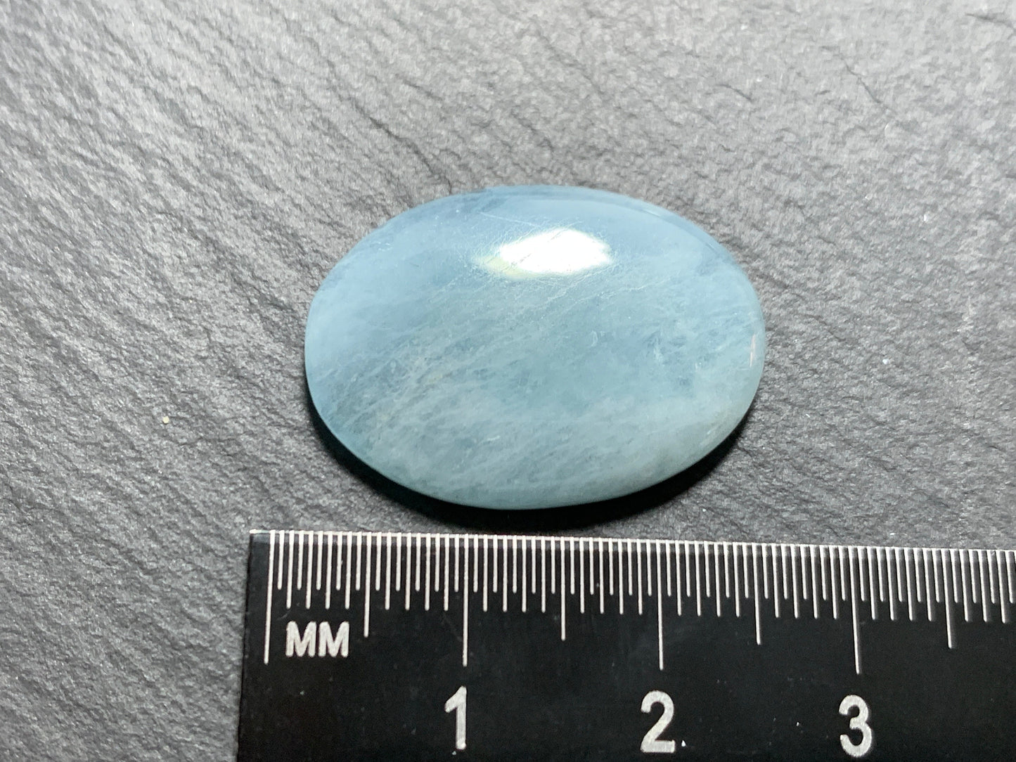 Aquamarine oval 18x25mm cabochon - Calibrated cabochons