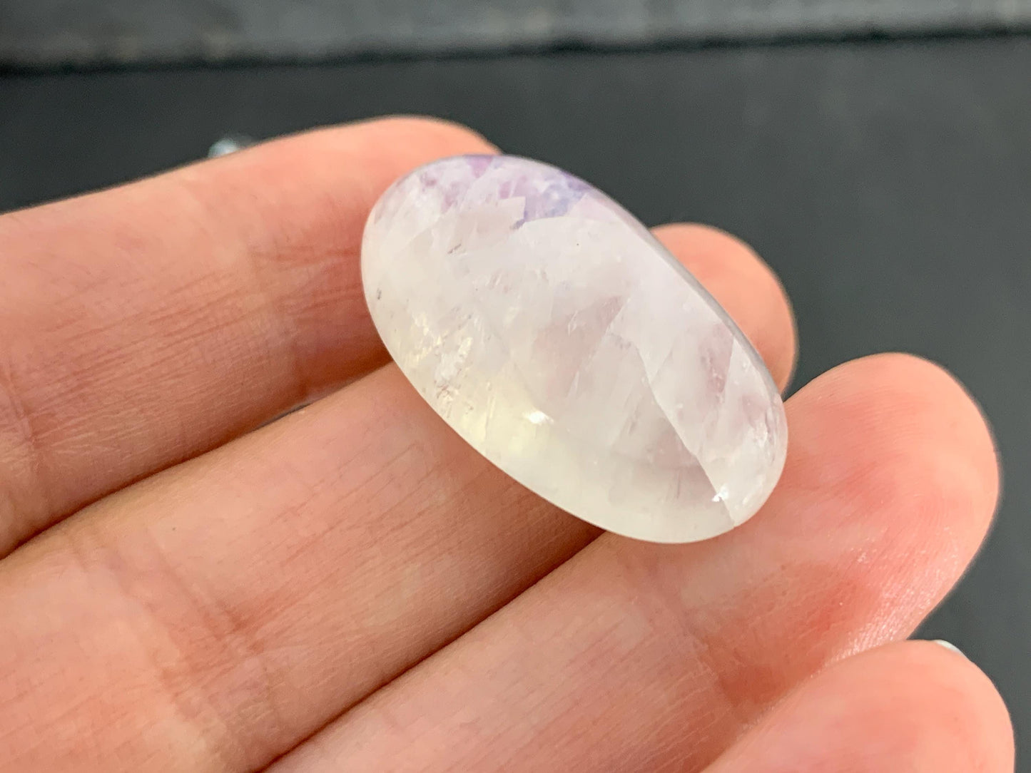 Rainbow Moonstone oval 29x18x8mm cabochon