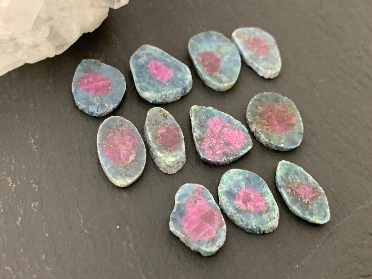 Watermelon Ruby 13mm long slice