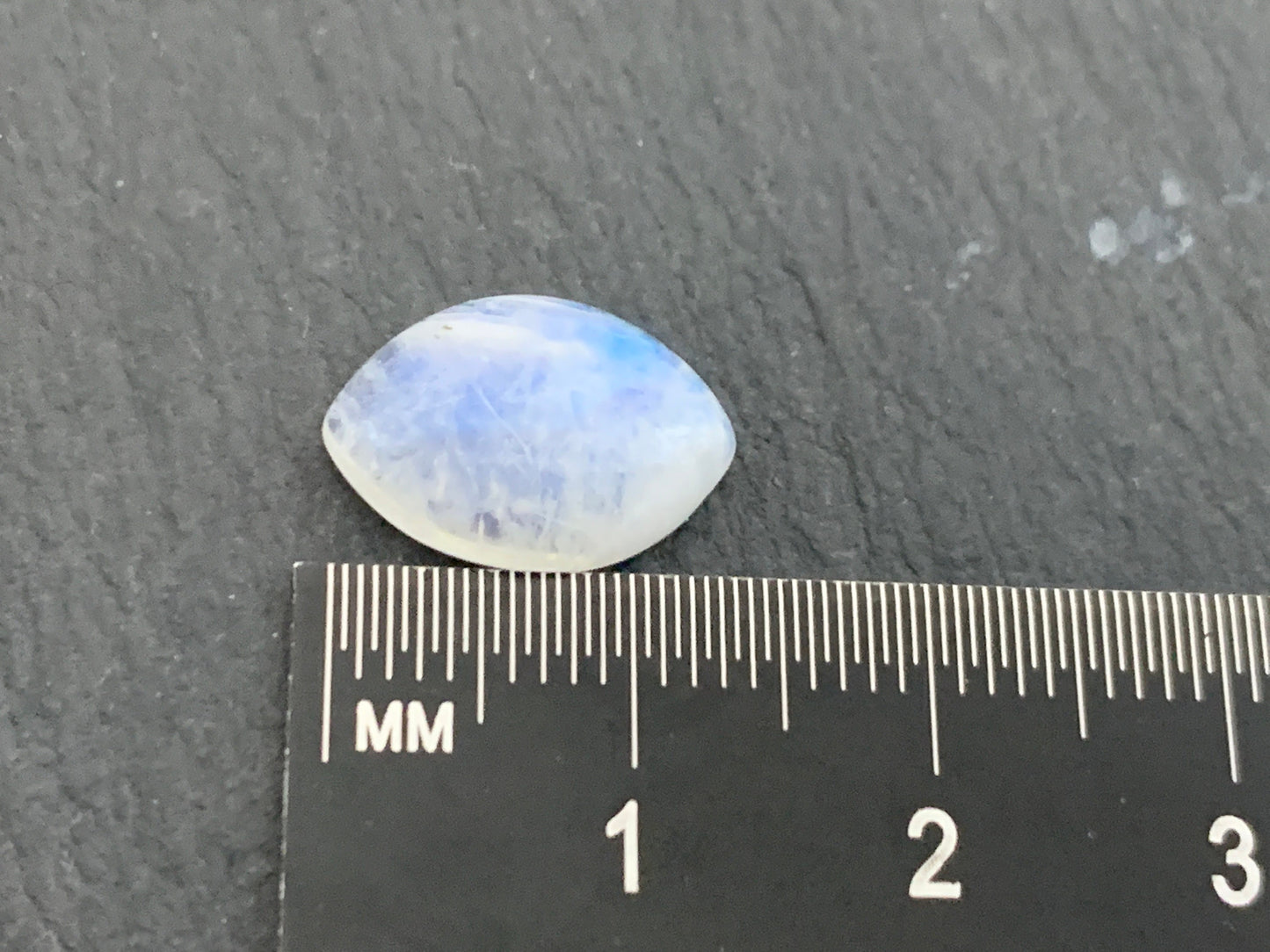 Natural Rainbow Moonstone Cabochon: Calibrated Marquise 10x14mm