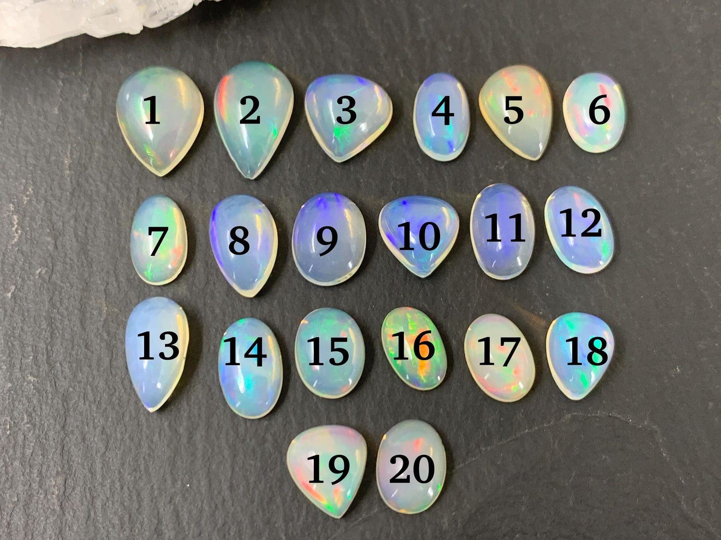 Ethiopian Opal 9-12mm long cabochon