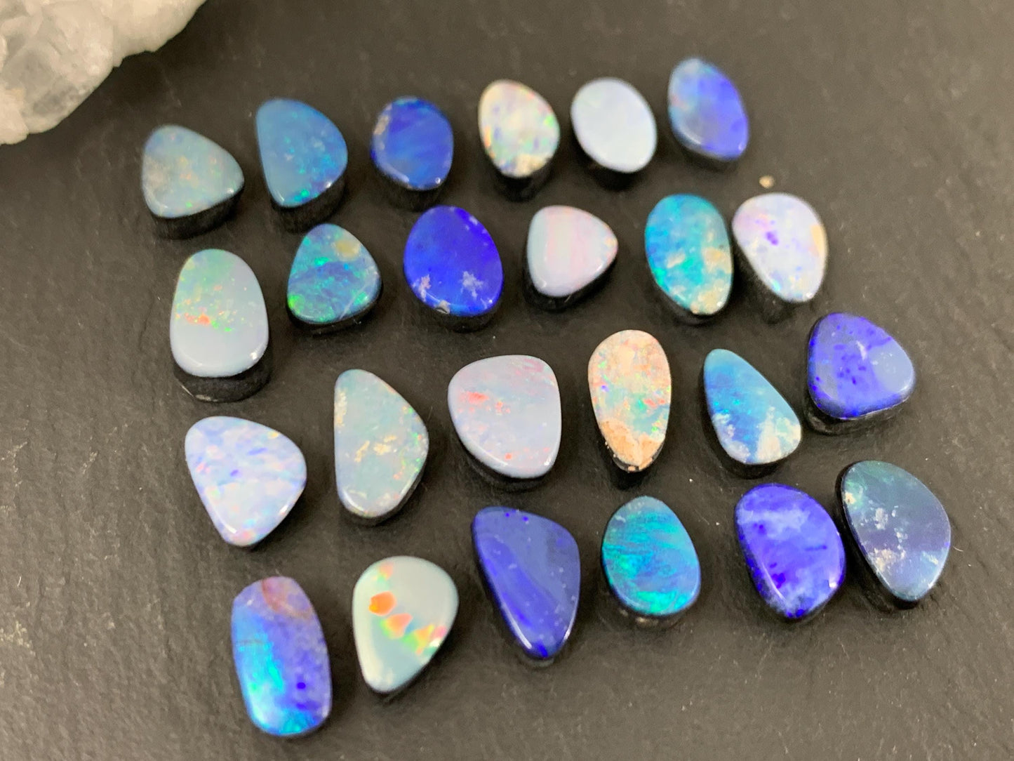 Australian Opal Doublet 6-8mm long cabochon