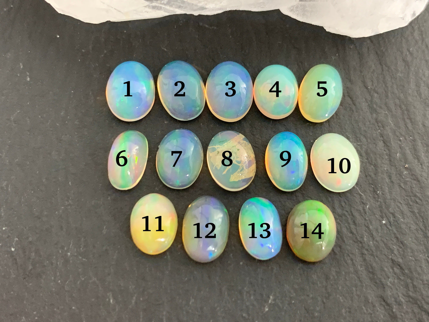 Ethiopian Opal oval 5x7mm cabochon