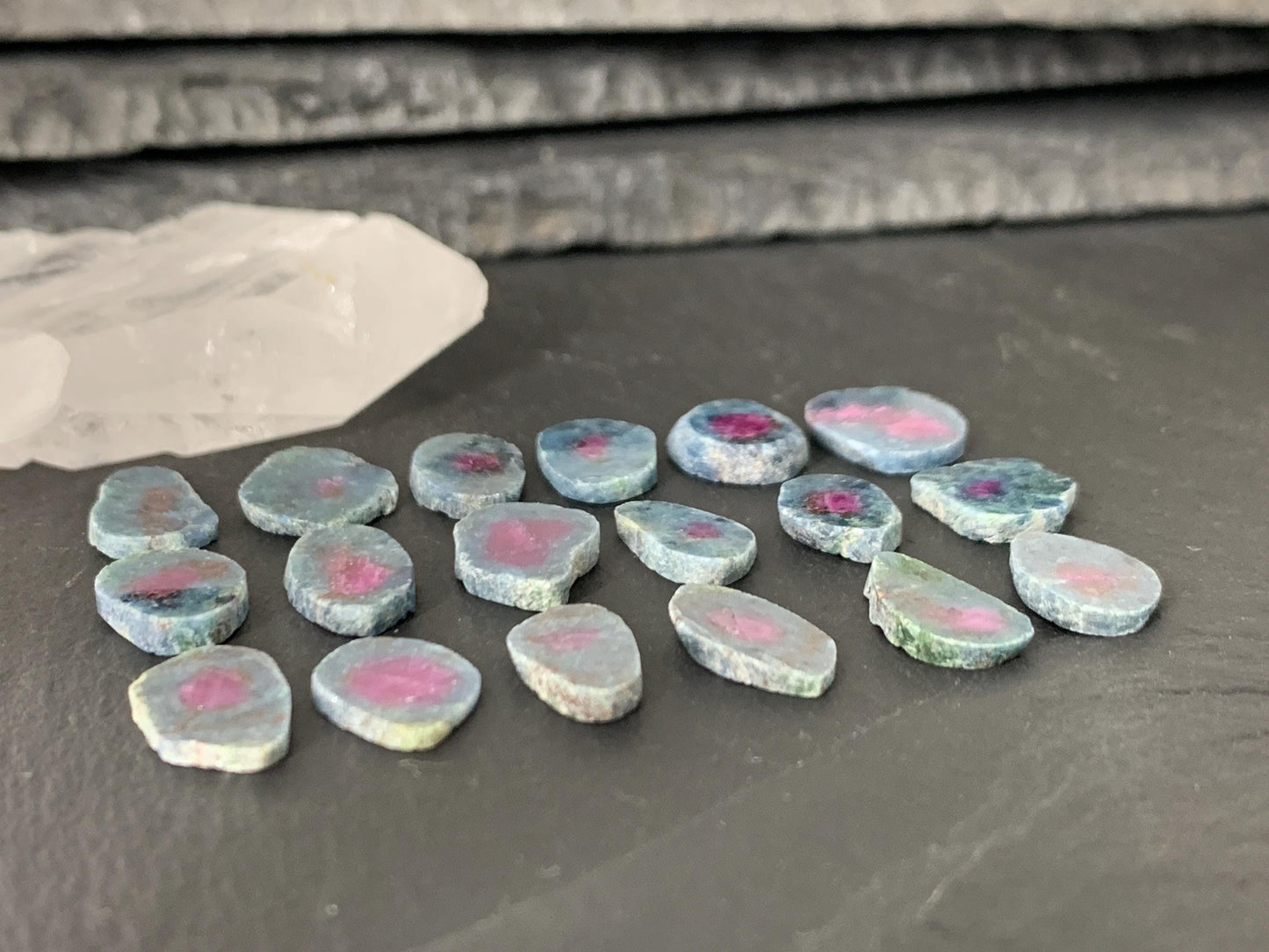 Watermelon Ruby 12mm long slice