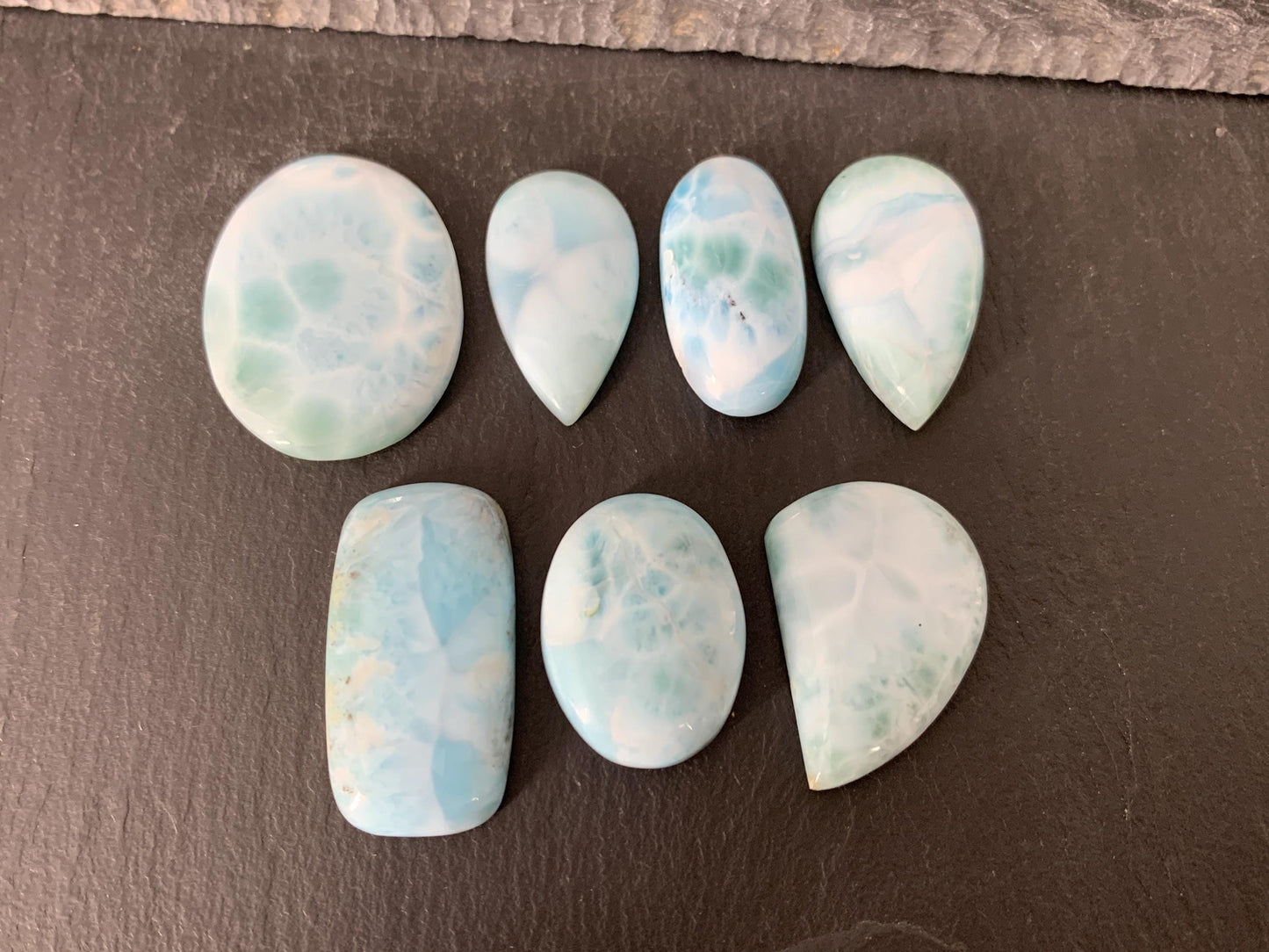 Larimar cabochon - natural Larimar