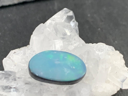 Australian Opal doublet 8x14x4mm cabochon