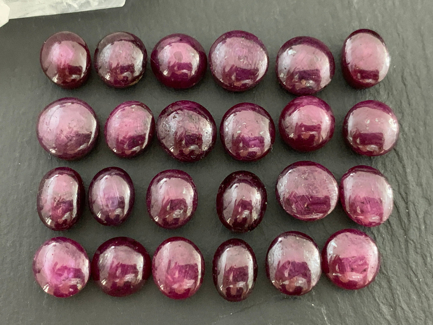 Ruby 10mm long cabochon