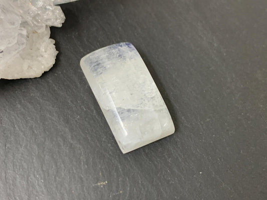 Rainbow Moonstone 21x11x6mm cabochon