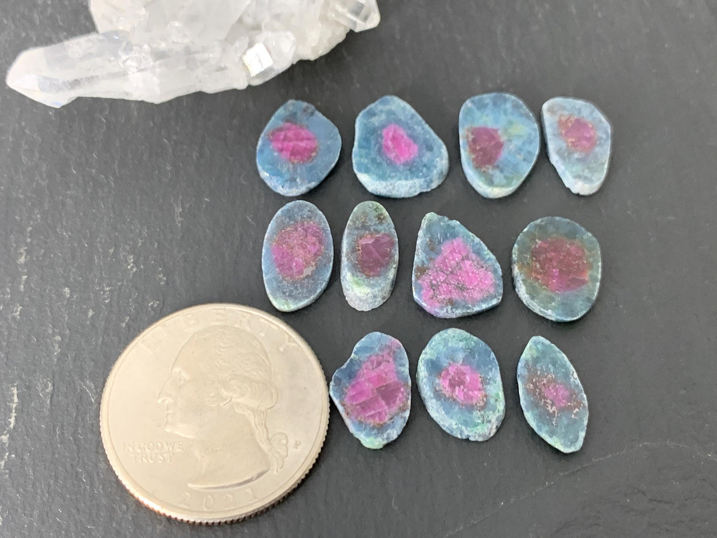 Watermelon Ruby 13mm long slice