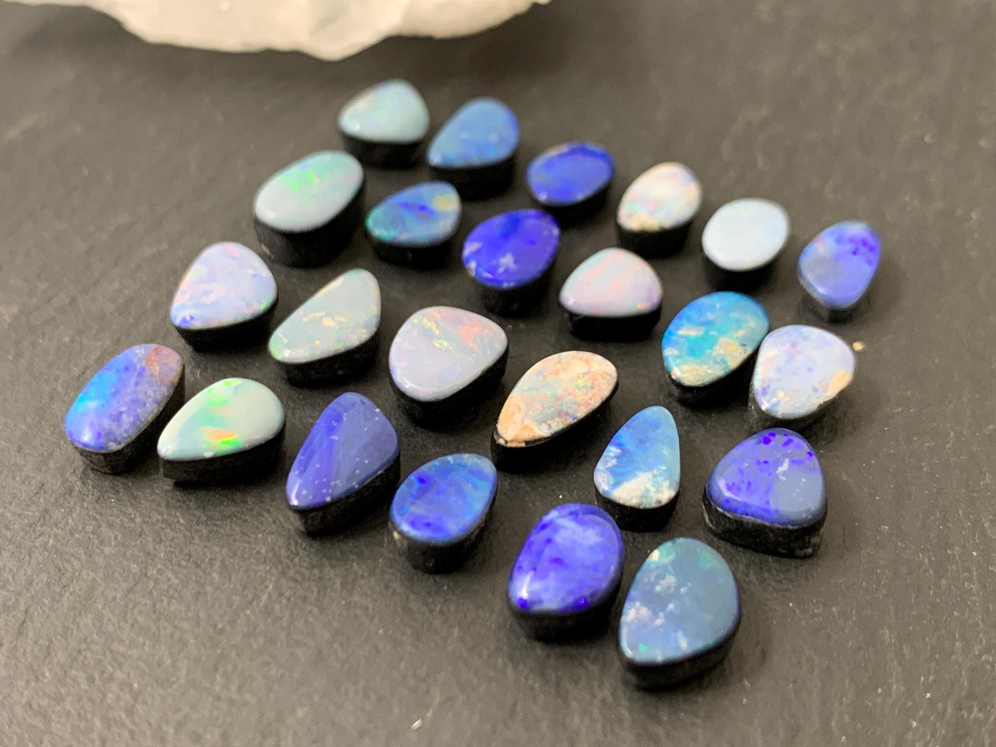 Australian Opal Doublet 6-8mm long cabochon