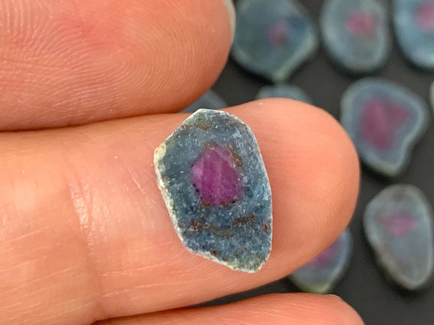 Watermelon Ruby 12mm long slice