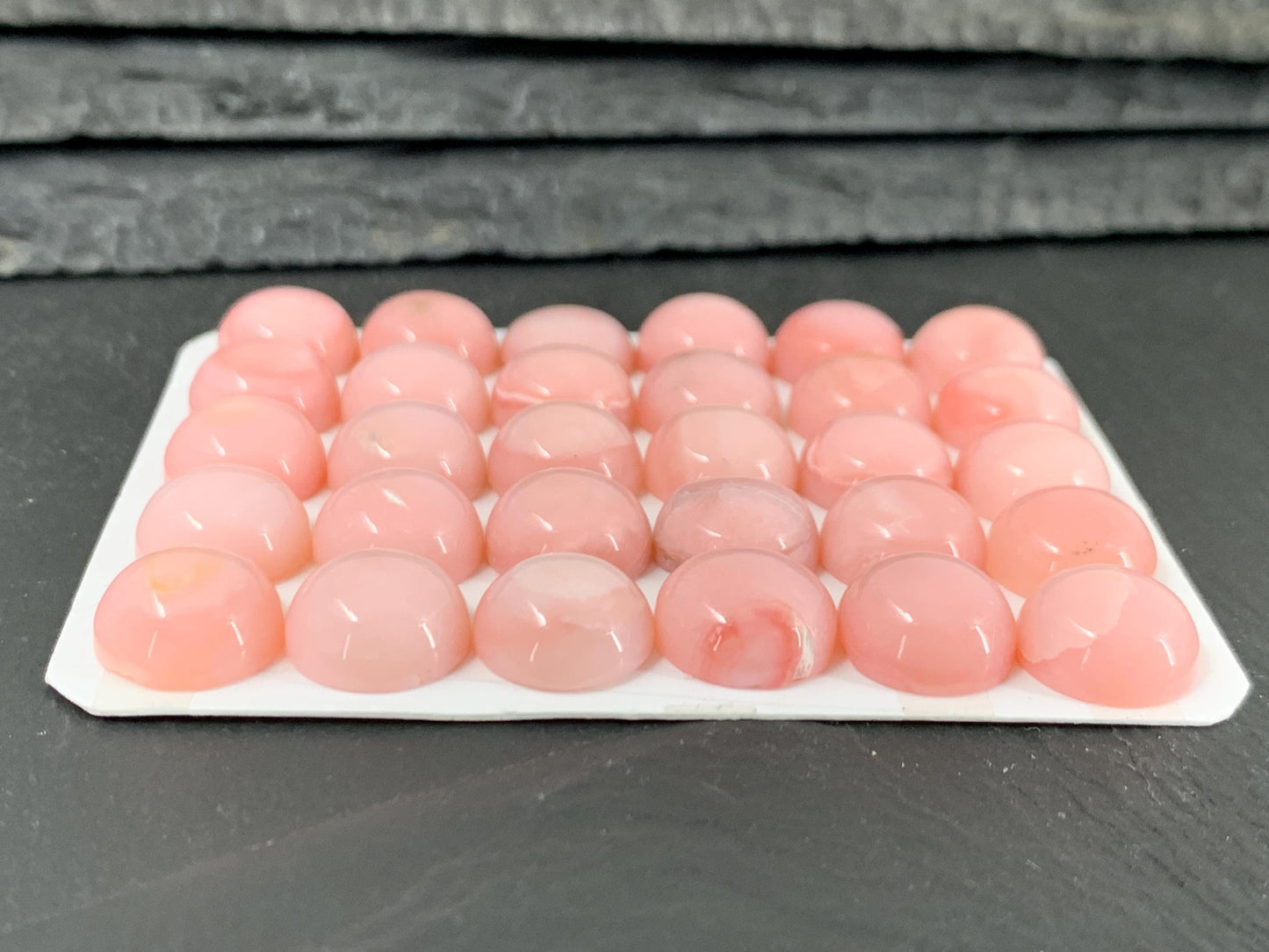 Pink Opal round 12mm cabochon