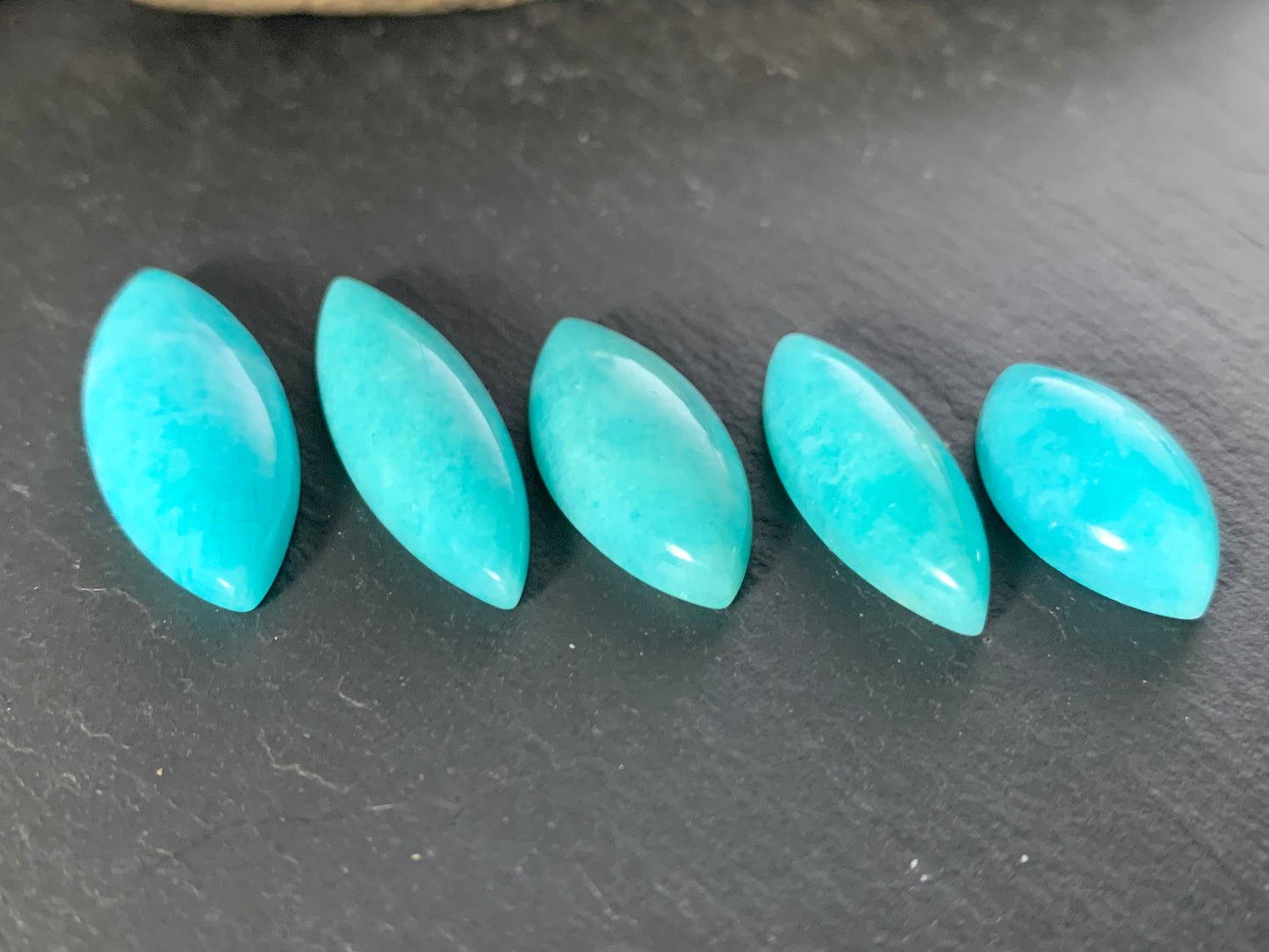Amazonite marquise cabochon - Calibrated cabochons