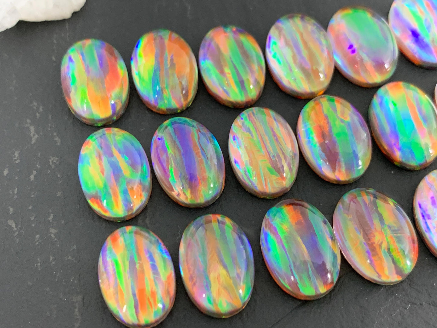 Aurora Opal Oval 10x14mm Cabochons, Colorful cabochons