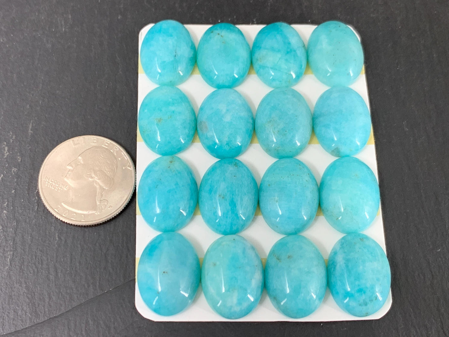 Amazonite Oval Cabochon 15x20mm – Natural Stone Jewelry Making Supply