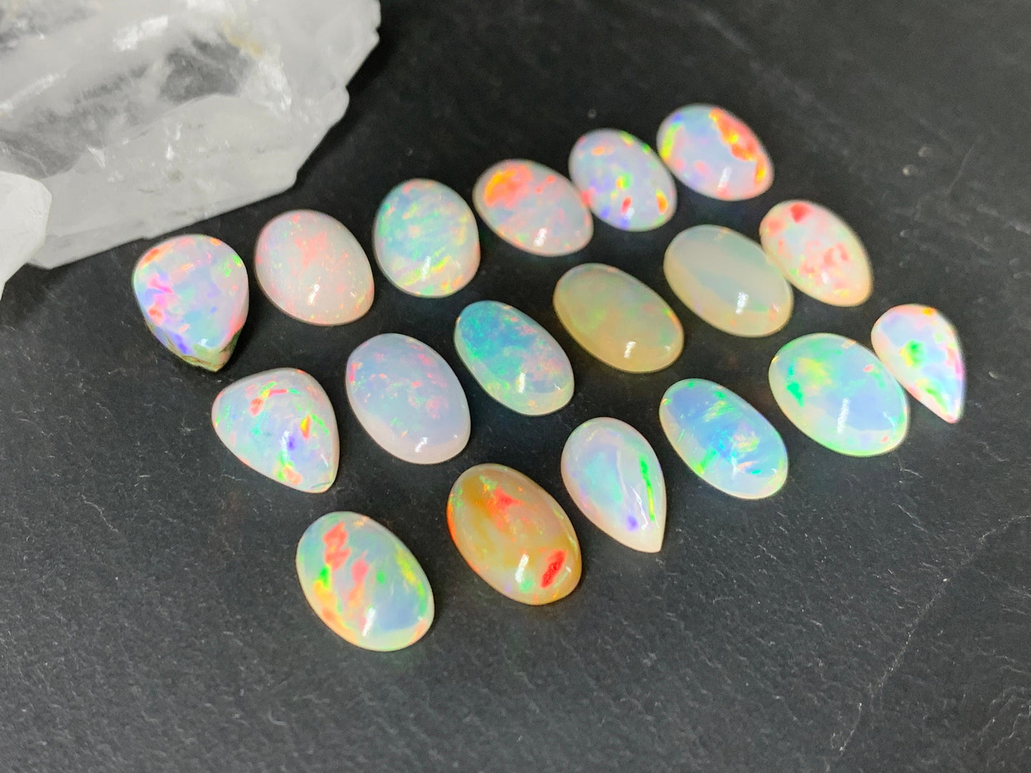 Ethiopian Opal 11mm long cabochon