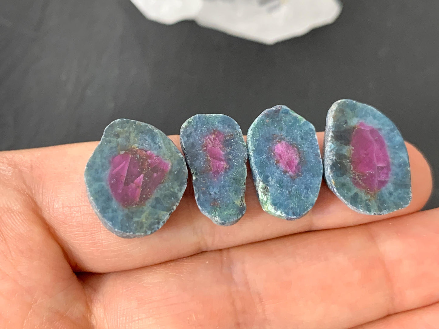 Watermelon Ruby 18mm long slice