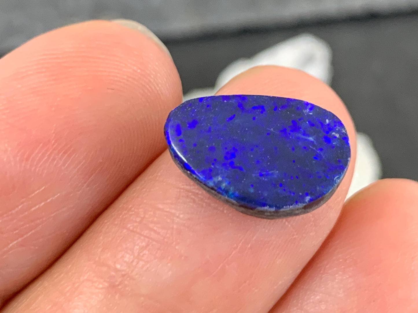 Australian Opal Doublet Natural Cabochon 9x14x4mm Free Form Opal Gem