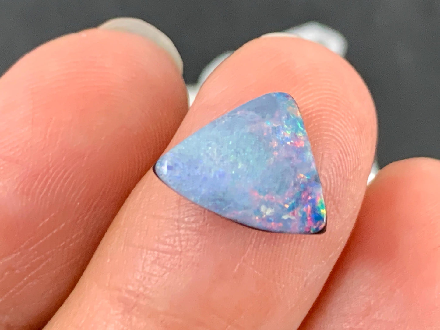 Australian Opal Doublet Cabochon 10x10x4mm - Natural Free Form Gemstone