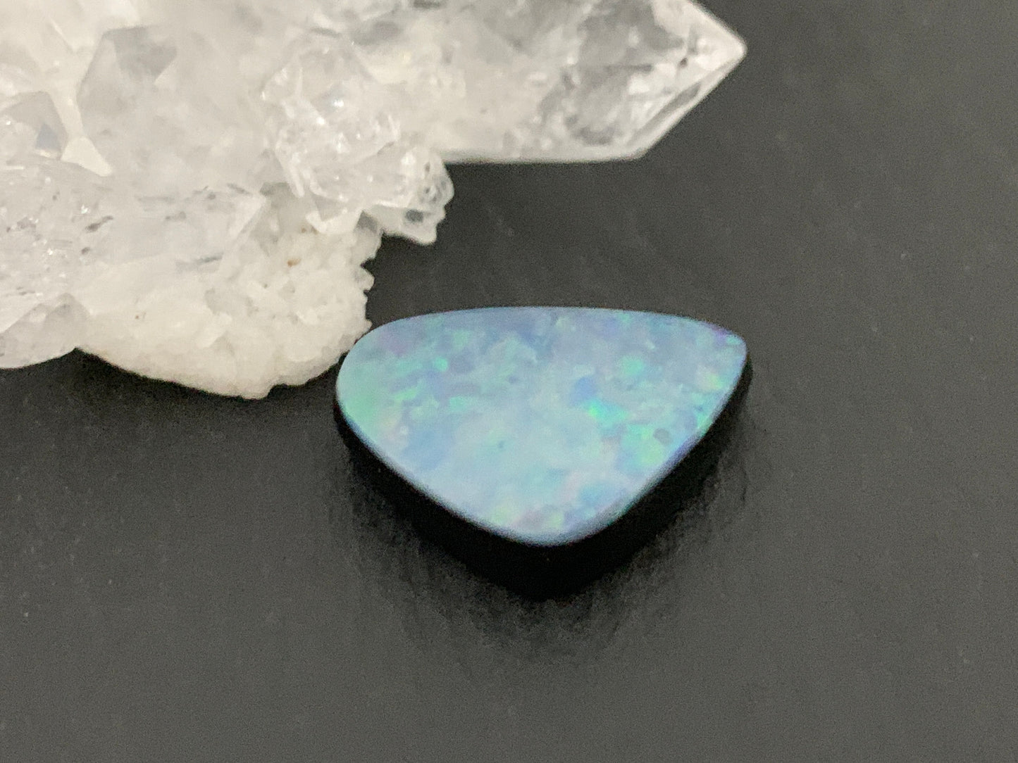 Australian Opal doublet 14x18x4mm cabochon