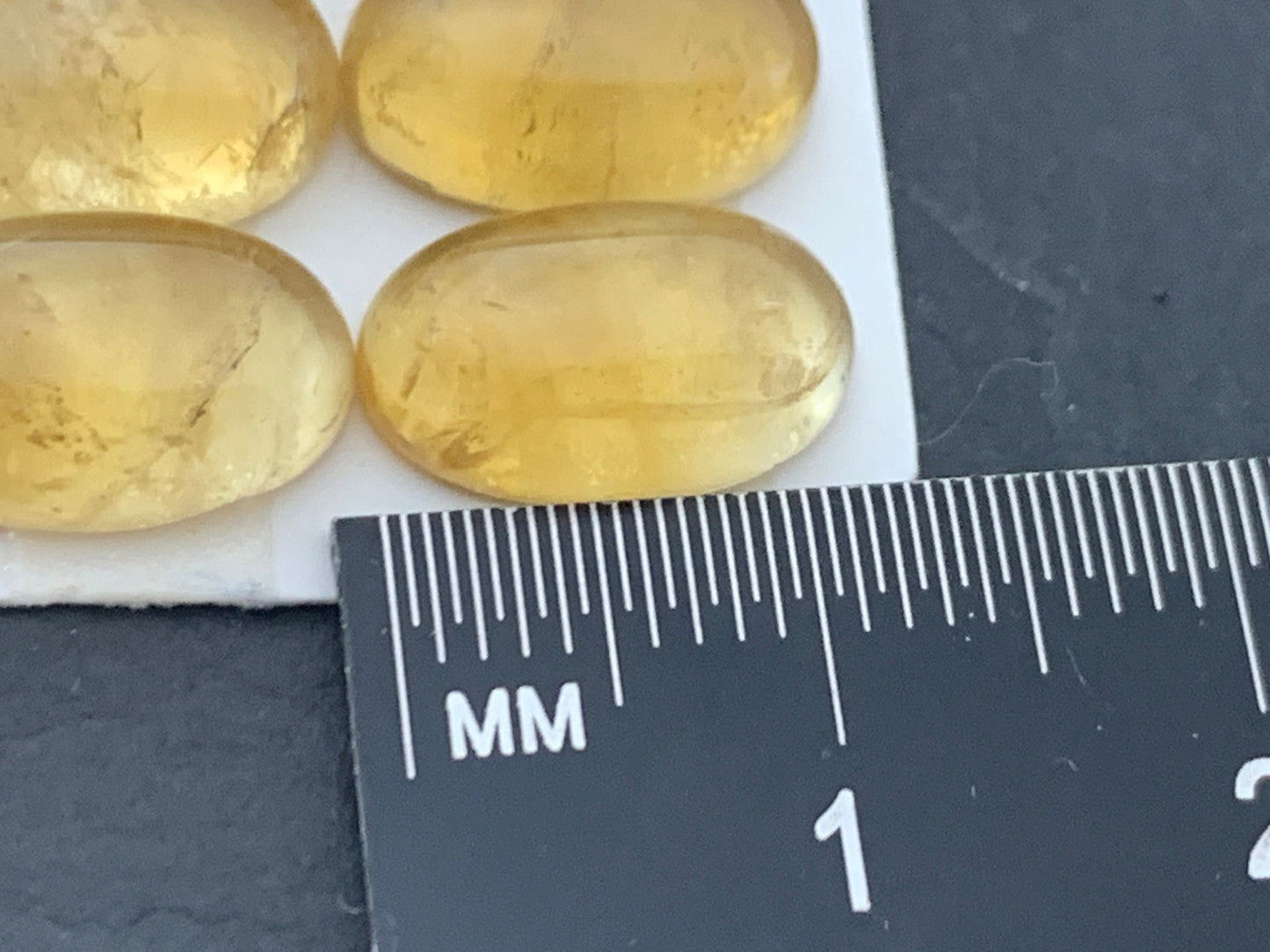 Citrine oval 8x12mm cabochon - Calibrated cabochons