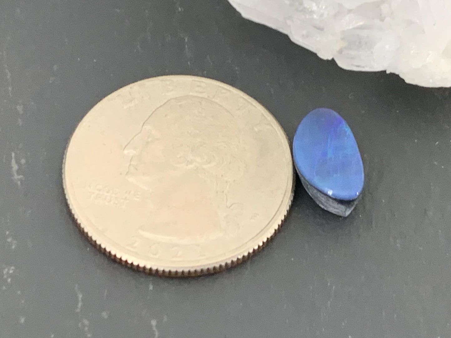 Australian Opal Doublet 7x11x4mm cabochon
