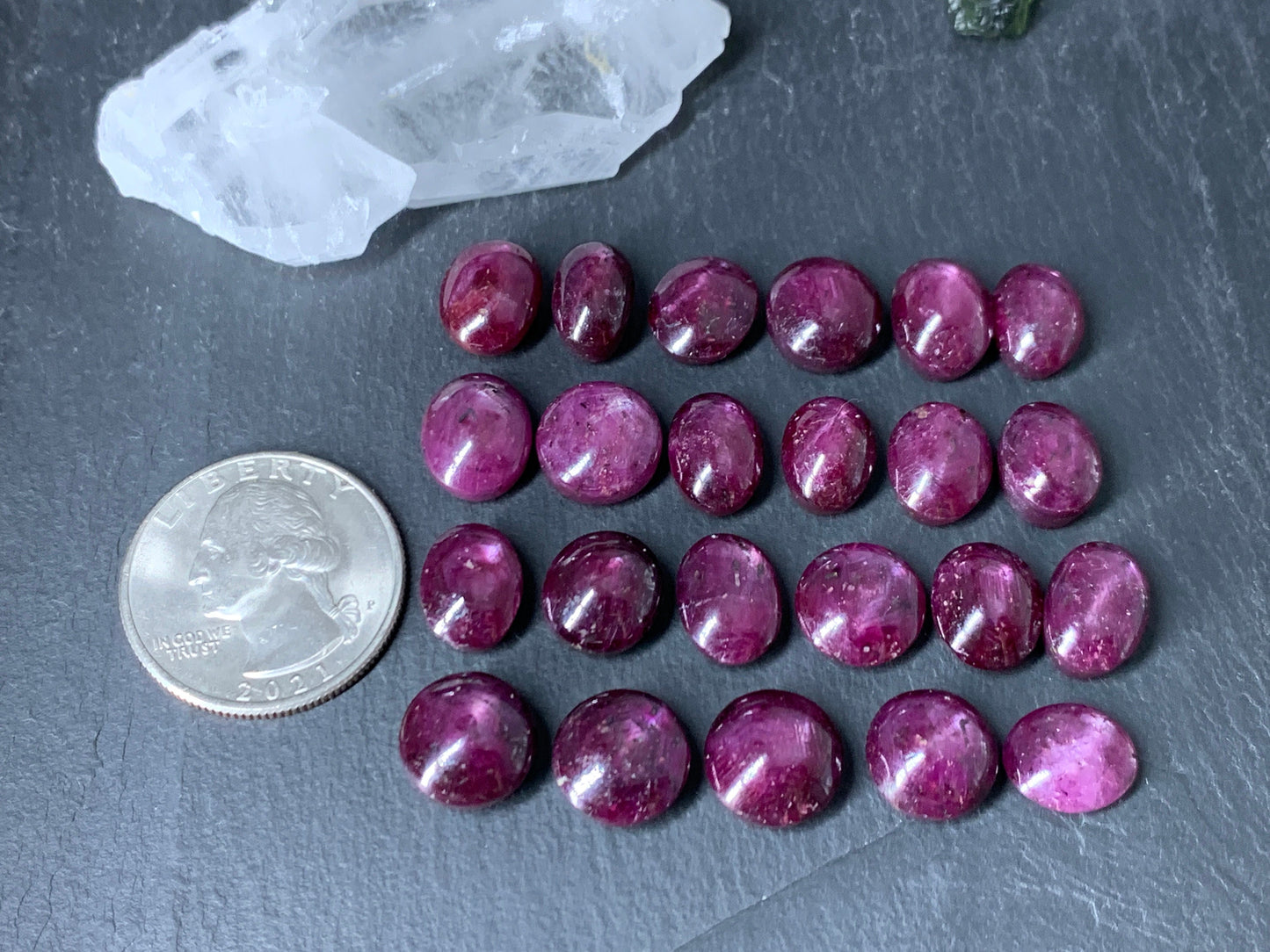 Ruby 11mm long cabochon