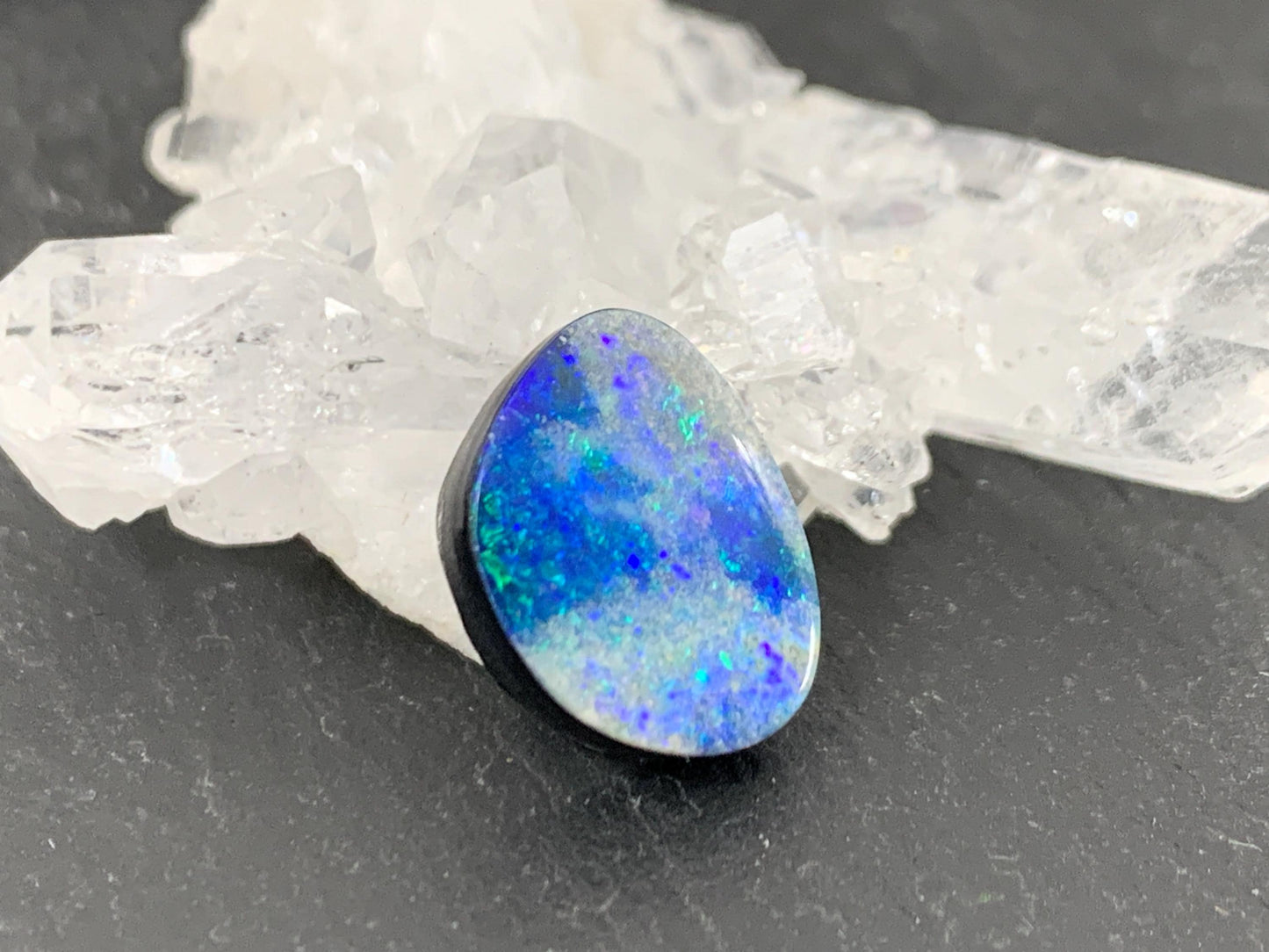 Australian Opal Doublet 10x13x4mm Cabochon