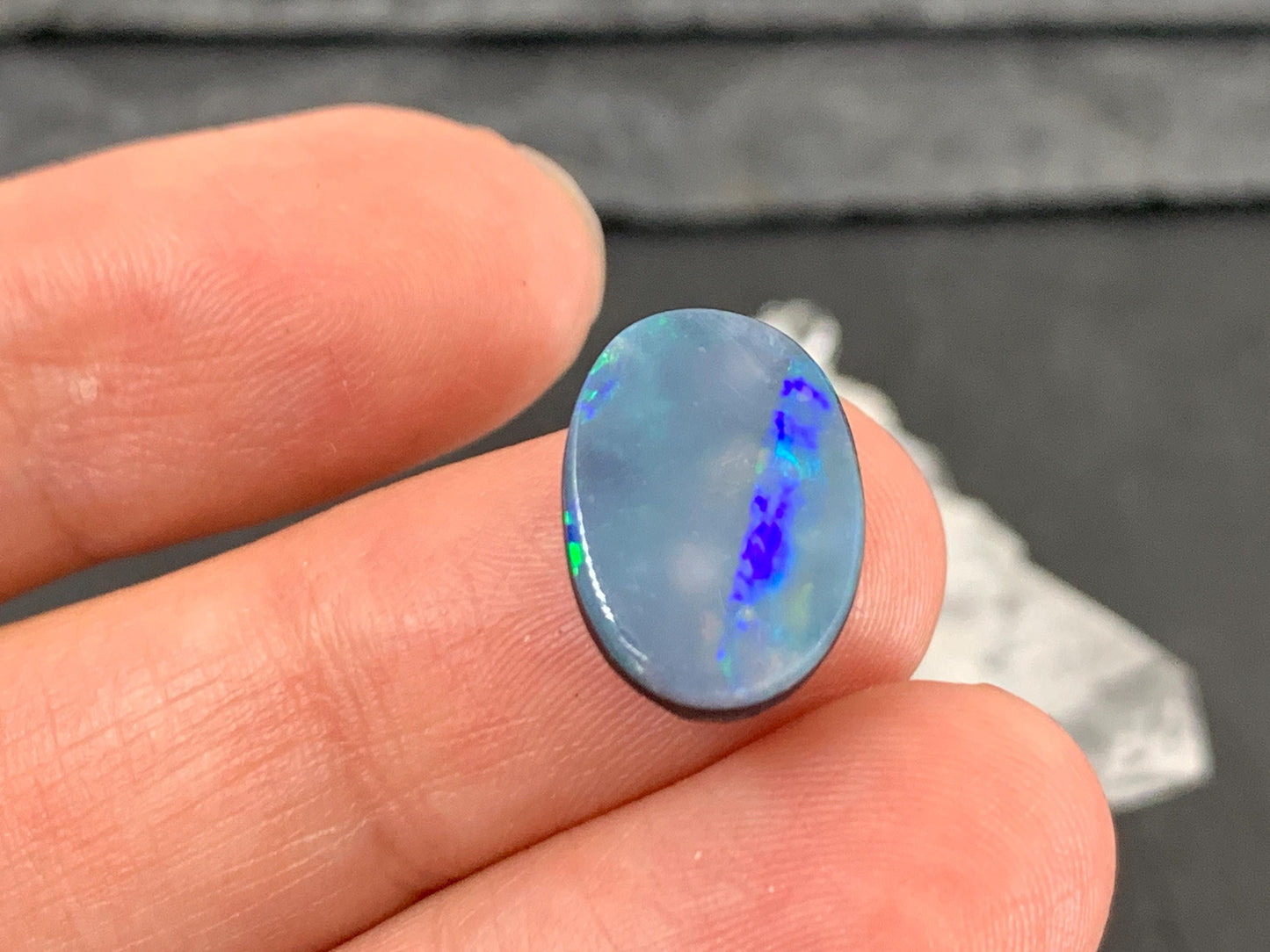 Australian Opal Doublet 10x14x5mm Cabochon