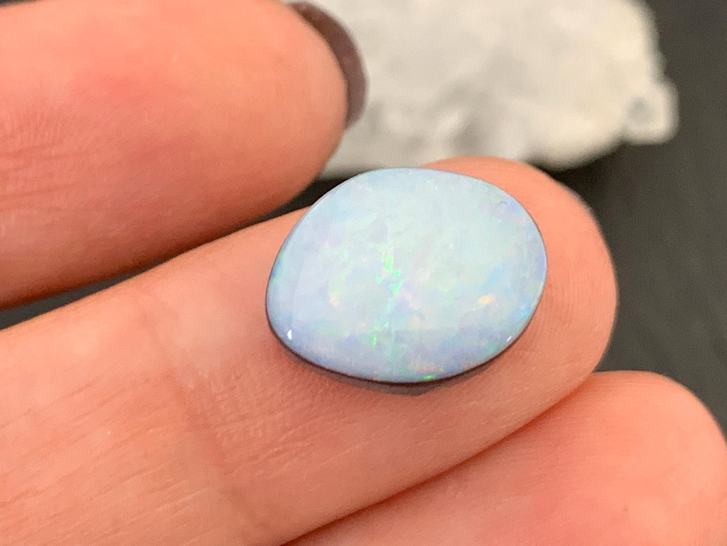 Australian Opal doublet 10x13x5mm cabochon